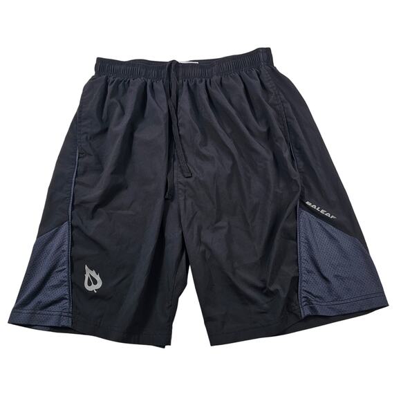 Baleaf sz L Men's 7" Running Shorts with breif Liner black zip pocket vented - Picture 2 of 9